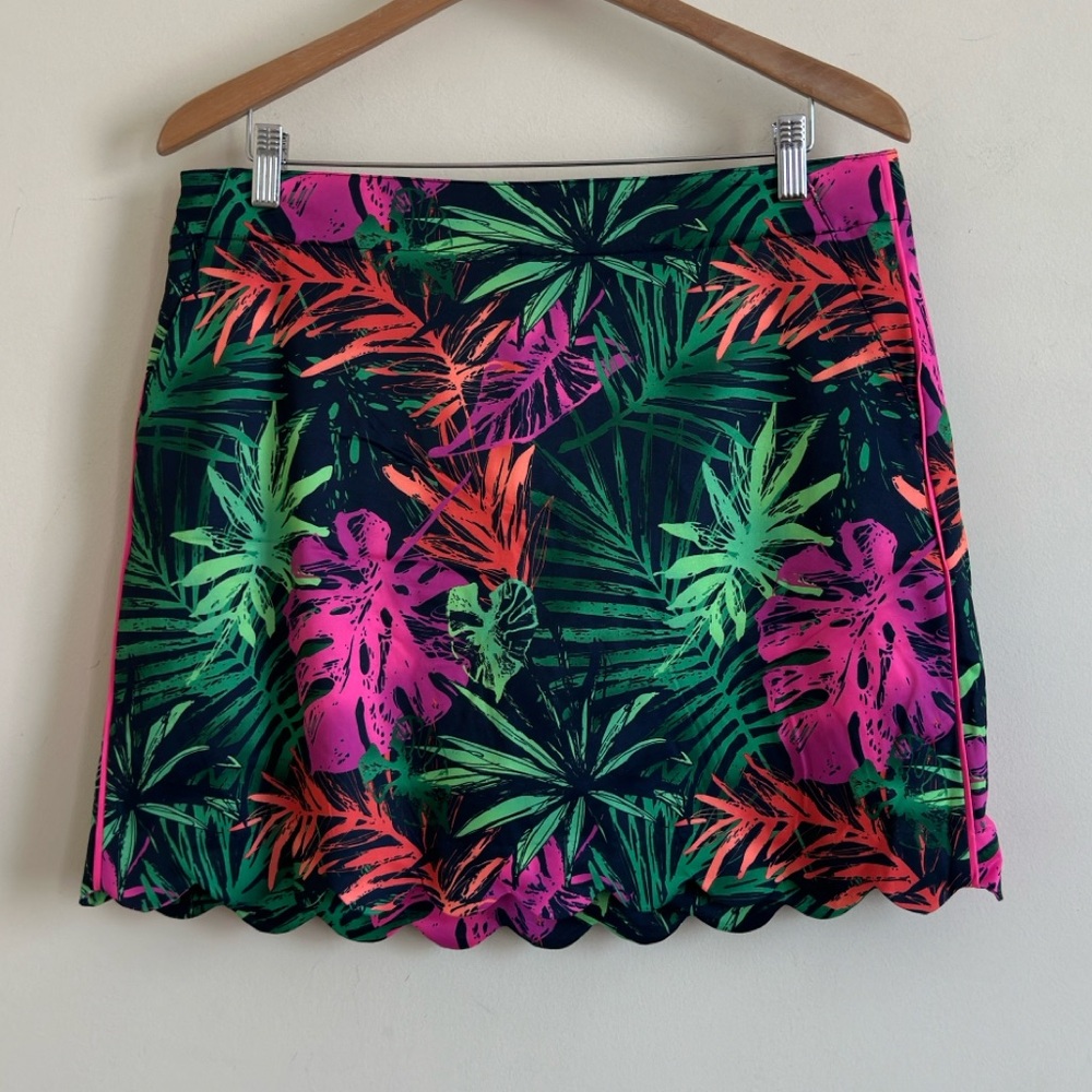 Lady Hagen Tropical Skort Size 10 Golf Tennis Athletic Bright Print NWOT